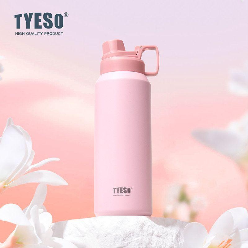 Tyeso New Stainless Steel Portable Sports Bottle Large Capacity Thermos Cup Outdoor Portable Frosted Water Cup