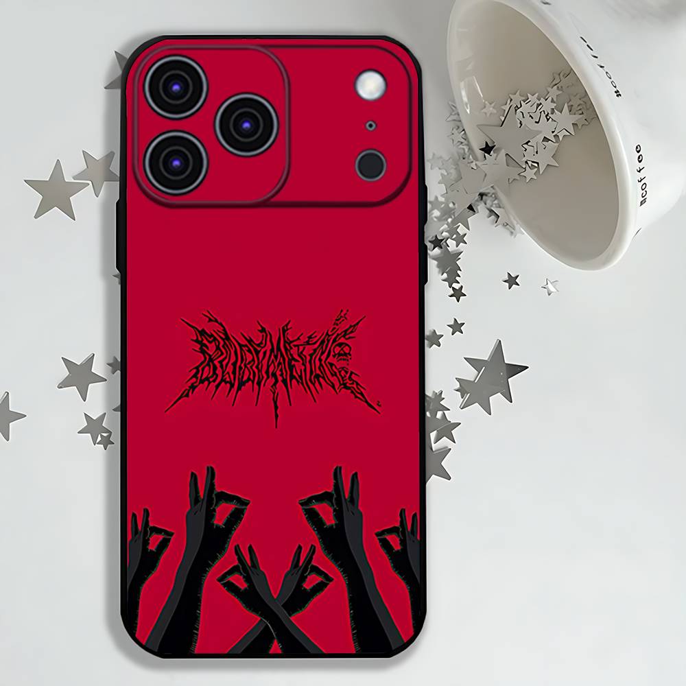 B-BABYMETAL band R-Rock Phone Case For iPhone 17,16,15,14,13,12,11,Pro,Max,Plus,E,Air,Mini Protective Black Cover