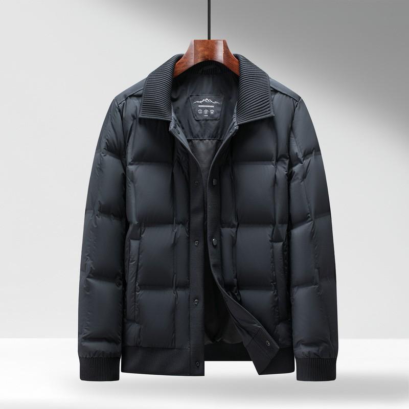 Mens Short Hooded Duck Down Jacket Winter Warm Casual Puffer Coat Urban Lifestyle