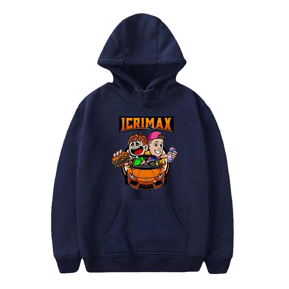 Новая мода Icrimax Print Одежда уличная мужская толстовка с капюшоном с длинным рукавом пуловер топы