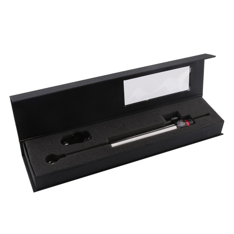 Black+Silver Lengthened Motorbike Steering Damper Stabilizer CNC Aluminum 34.2cm