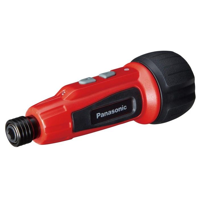 Мини-шуруповерт Panasonic с USB-зарядкой 3,7 В miniQu (со встроенным аккумулятором 850 мАч, Корпус, USB-кабель, Набор из 5 бит) EZ7412S-R Красный