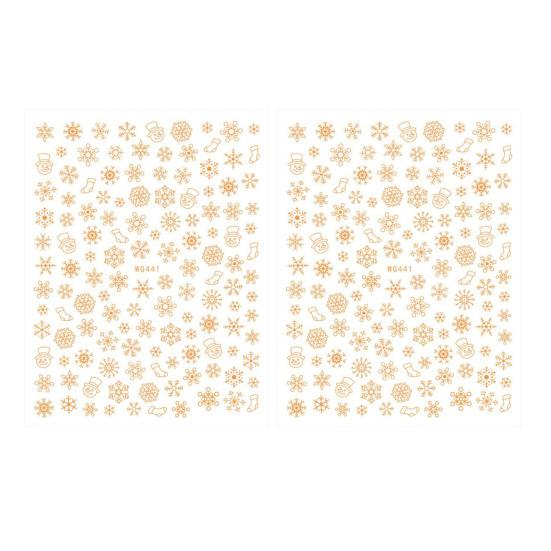 1/2 шт. Красочные наклейки для ногтей в виде снежинок, самоклеящиеся, DIY, для дома, салона, зимние, рождественские, снежинки, женские, наклейки для украшения искусственных ногтей