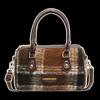 Stylish Large Capacity Plaid Shoulder Tote Bag For Women With Vintage Charm In Green
