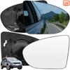 For Nissan Qashqai +2 / Dualis J10 2007 - 2014 Left Right Door Side Wing Mirror Glass Heated Convex Rearview Rear View Backplate