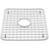 Sink Grid with Drain Hole Stainless Steel Kitchen Protector Non-Slip Mats Sinks Bathroom Laundry Room Durable Dishwasher Safe