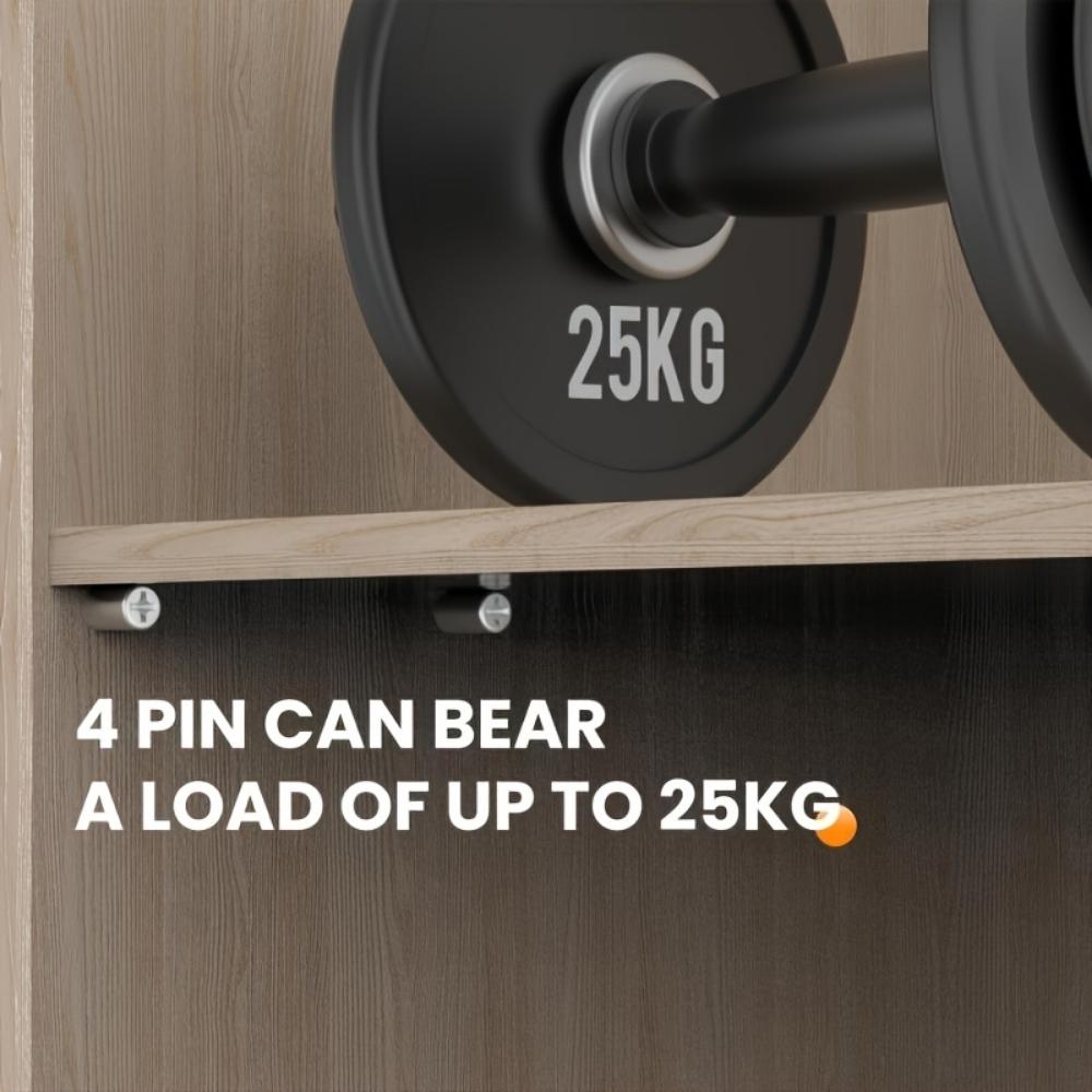 Набор из 50 шт. металлических гвоздей-держателей для полки, противоскользящие втулки и саморезы, прижимной алюминиевый кронштейн для перегородки шкафа, мебельный кронштейн для стекла