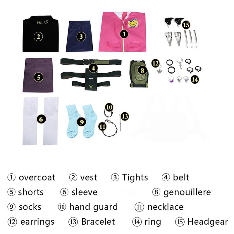 Костюм для косплея Clove Игра Valorant Clove Бессмертный Костюм для косплея Женская Боевая Униформа Наряд для Хэллоуинской Вечеринки Полный Комплект