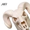 Exaggerated Horn Hitch Design Cover Cap for The Trailer Coupling, 3D Printed Ram Skull Unique Accessory Cover, Black/White Bone Truck, Recreational