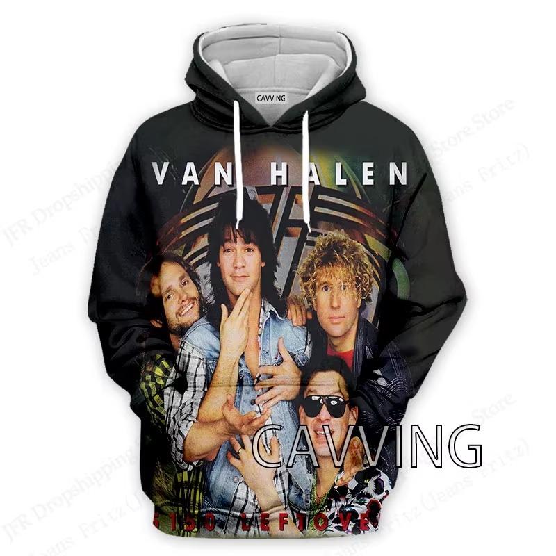 Худи с 3D-принтом группы Van Halen Мужские Женские Модные Худи Толстовки Женские Свитшоты Унисекс Спортивный Костюм Оверсайз Одежда Moletom Y2k