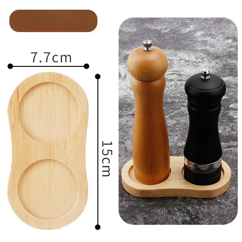 Поднос для мельницы для перца, бутылки с солью и перцем, фруктовая тарелка из цельного дерева, кухонный органайзер, подносы для хранения, украшения дома