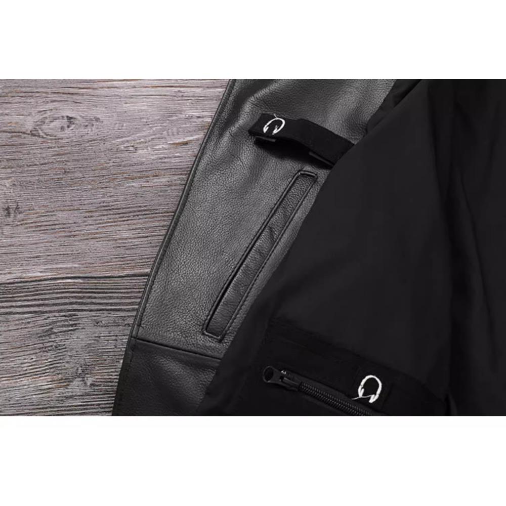 Китайский размер Тяжелая мотоциклетная куртка из натуральной коровьей кожи Верхний слой Повседневный винтажный ретро мото костюм кожаное пальто Зима