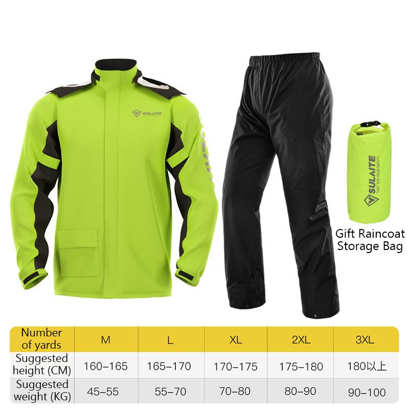 Motorcycle Raincoat Suit Rainstorm Prevention Jacket Pants Camping Hiking Fishing Raincoat Moto Raincoat Motorcyclist Rider Rain