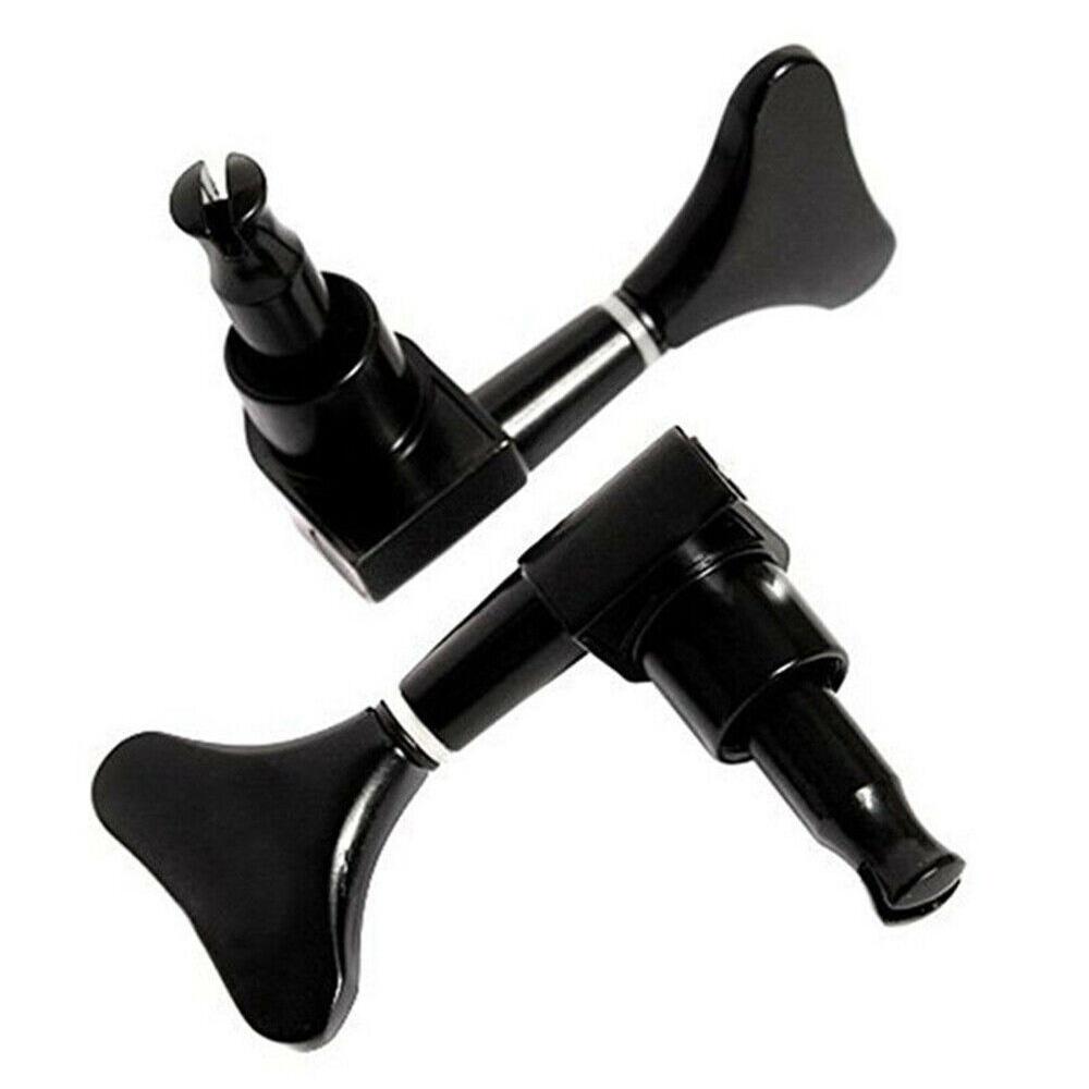 Черные литые колки 2L + 2R для электробаса для Precision Bass и Jazz Bass