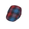 Retro Check Pattern Flat Cap For Fall Winter Fashion Statement