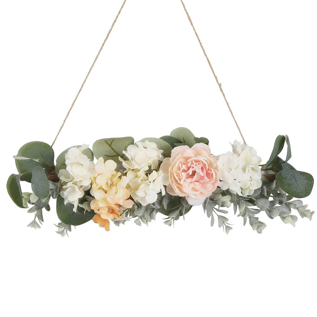 1 шт. искусственный эвкалипт гортензия пион Swag настенный декор бревенчатая ветка подвесной обруч для спальни, гостиной, ванной комнаты, настенный декор