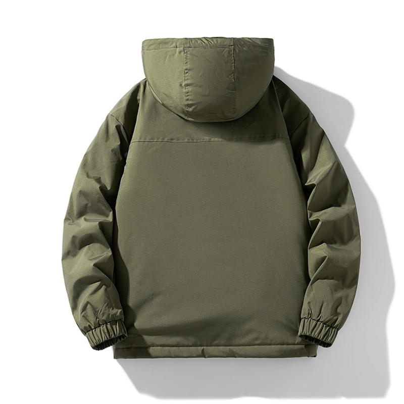 Осенняя куртка мужская большого размера, свободная, повседневная, для бега, альпинизма, ветрозащитная, водонепроницаемая, утепленная куртка, однотонная ветровка