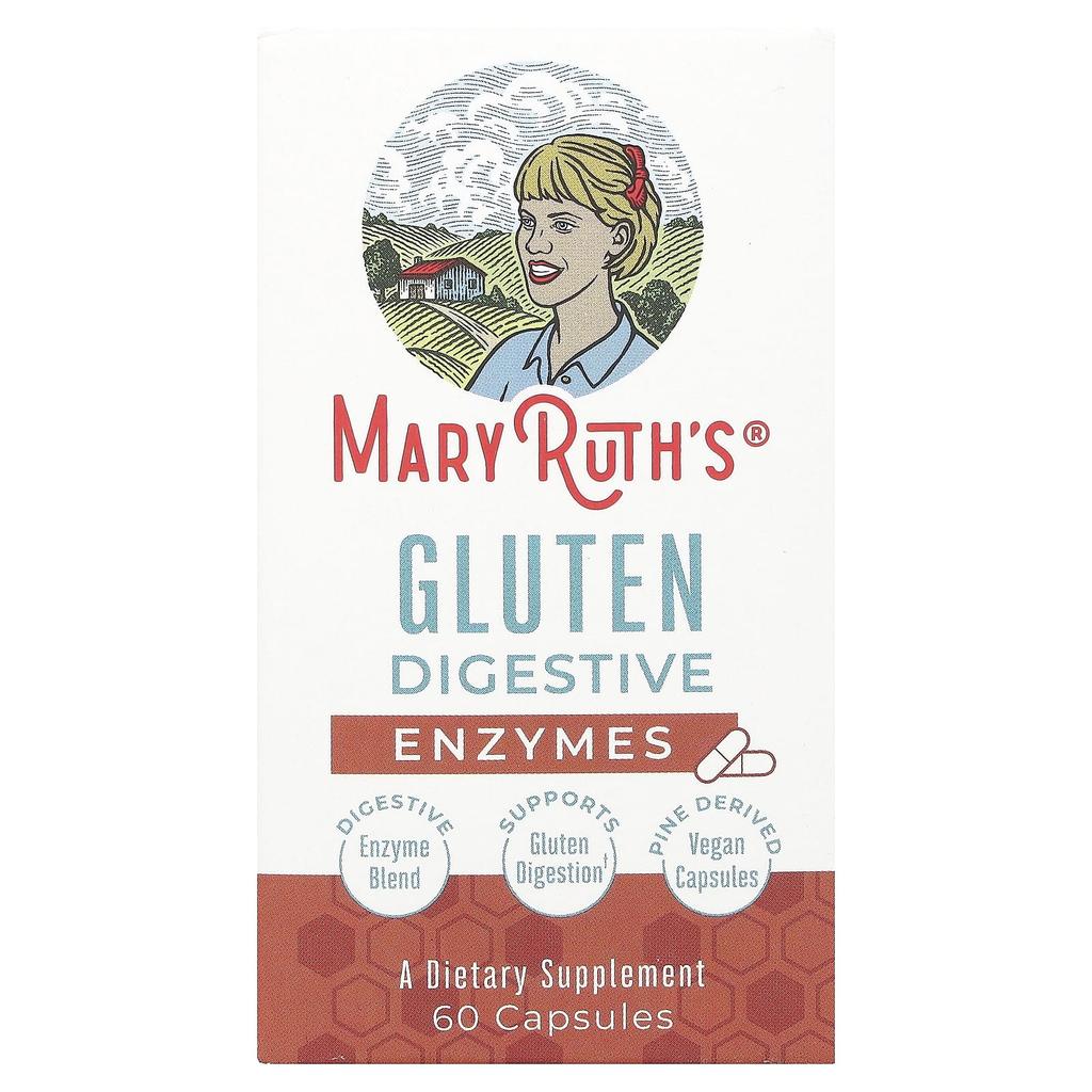 MaryRuth's Gluten Digesting Enzymes, 60 Capsules
