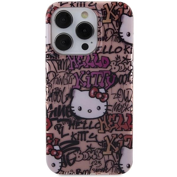 Etui Hello Kitty Iml Tags Graffiti Na Iphone 15 Pro - Różowe