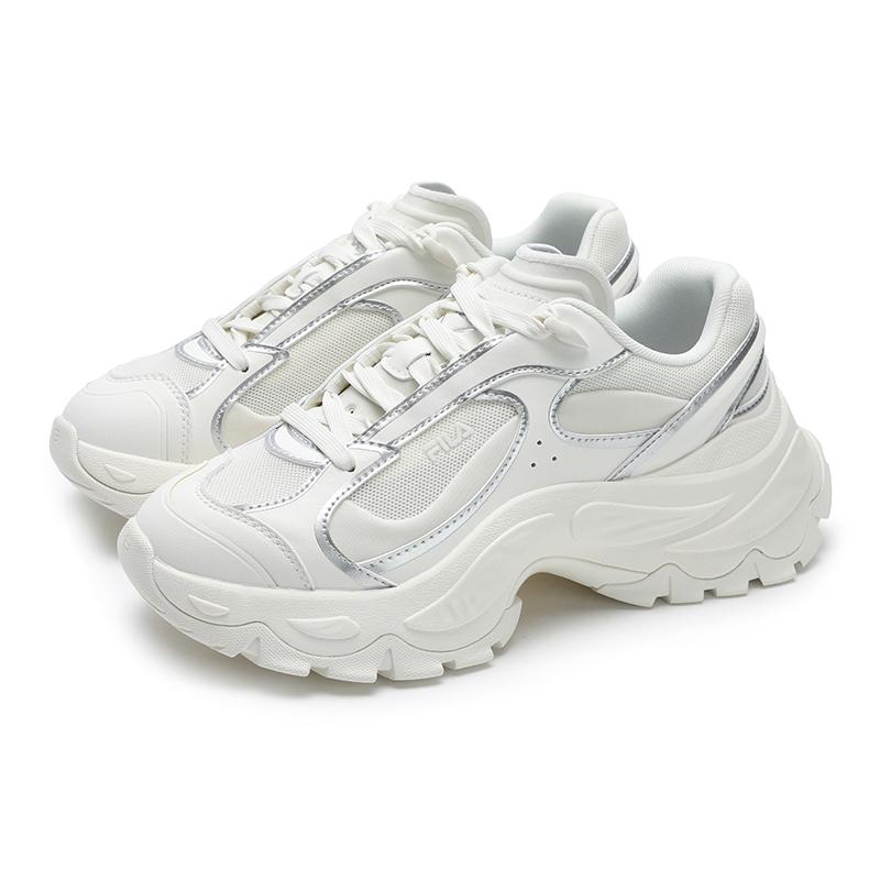 Fila Туфли Sofia 4 Lux «рыбья кость» Простые Повседневные Удобные Универсальные Повседневные Стройнящие Низкие Кроссовки Женские кроссовки Белоснежные F12W521114FSA