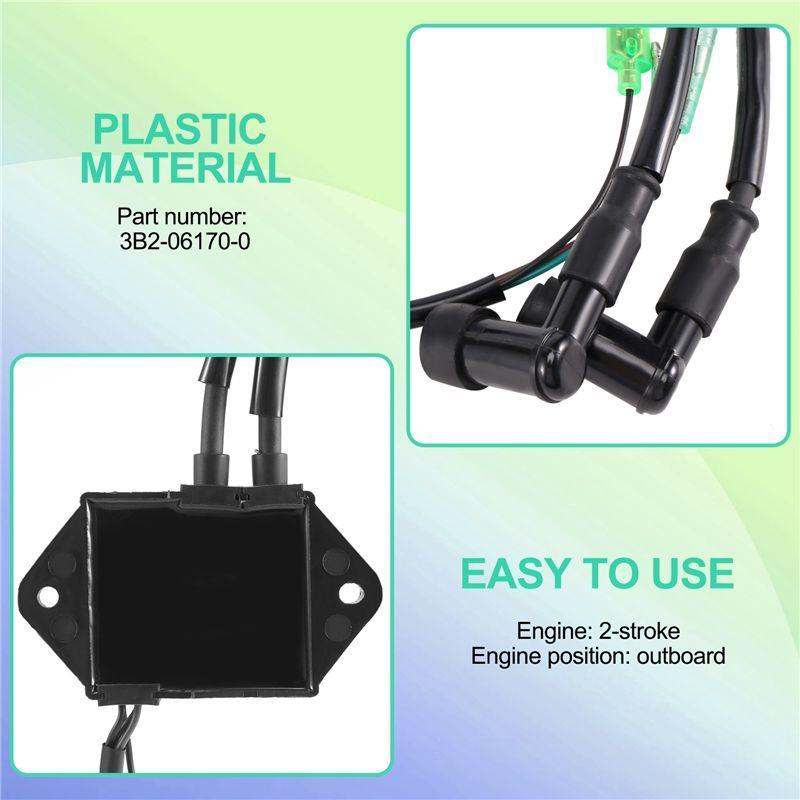 WO-Boat CDI Ignition Unit 3B2-06170-0 Cd Unit Assy 2-Stroke Outboard Engine Boat Motor For Tohatsu 9.8HP 8HP