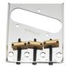 Wilkinson WOT01 10.8mm Vintage Telecaster Bridge with Brass 3-Way Saddles for TL Electric Guitars, Chrome