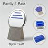 Stainless Steel Lice Comb Set Pack of 4 Durable Nit Removers for Family Use Professional Hair Care Tools for Adults and Kids
