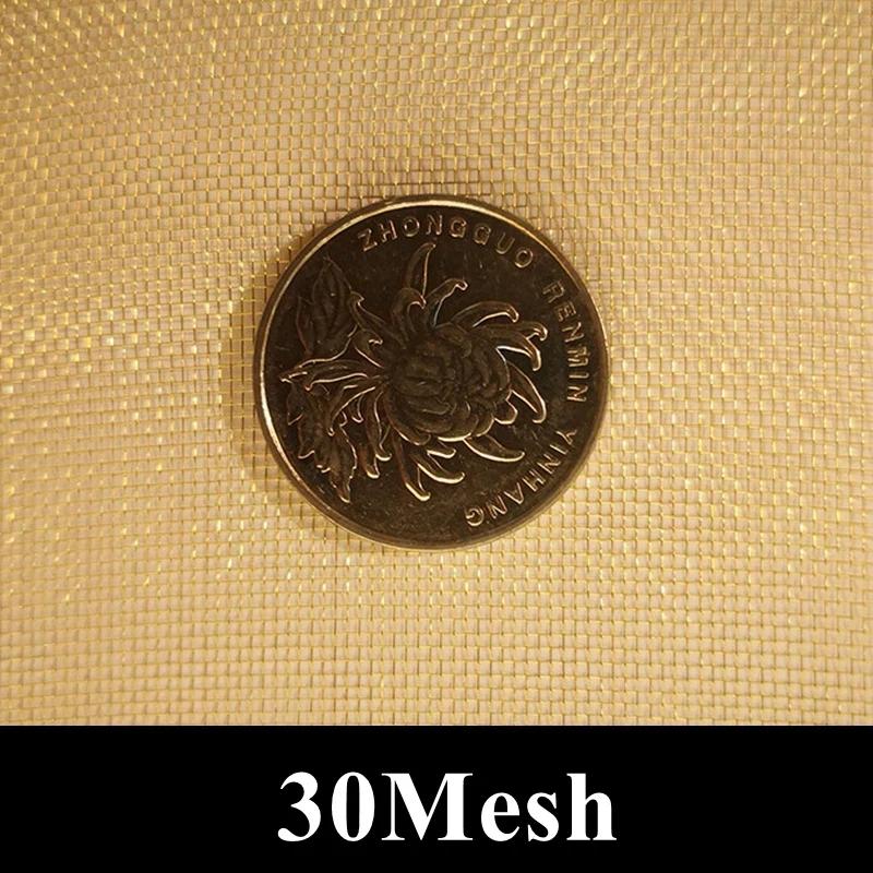 20-200Mesh Металлическая сетка Защитные ткани Сетка Медная проволока Фильтр Сетка Немагнитный сигнальный экран Детали инструментов Латунная плетеная проволока