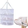 3 Layer Hanging Mesh Net for Plants Herb Dryer, Herb Dryer Hanging Rack Foldable Hanging Mesh Dryer for Buds, Fruits, Flowers, Vegetables