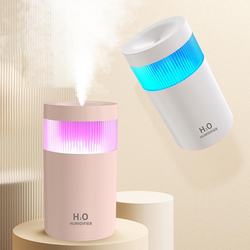 Quiet Air Humidifier Portable Humidifier 300ML Rechargeable Auto Shut-Off Humidifiers With Colorful Lights For Sleeping Relaxing