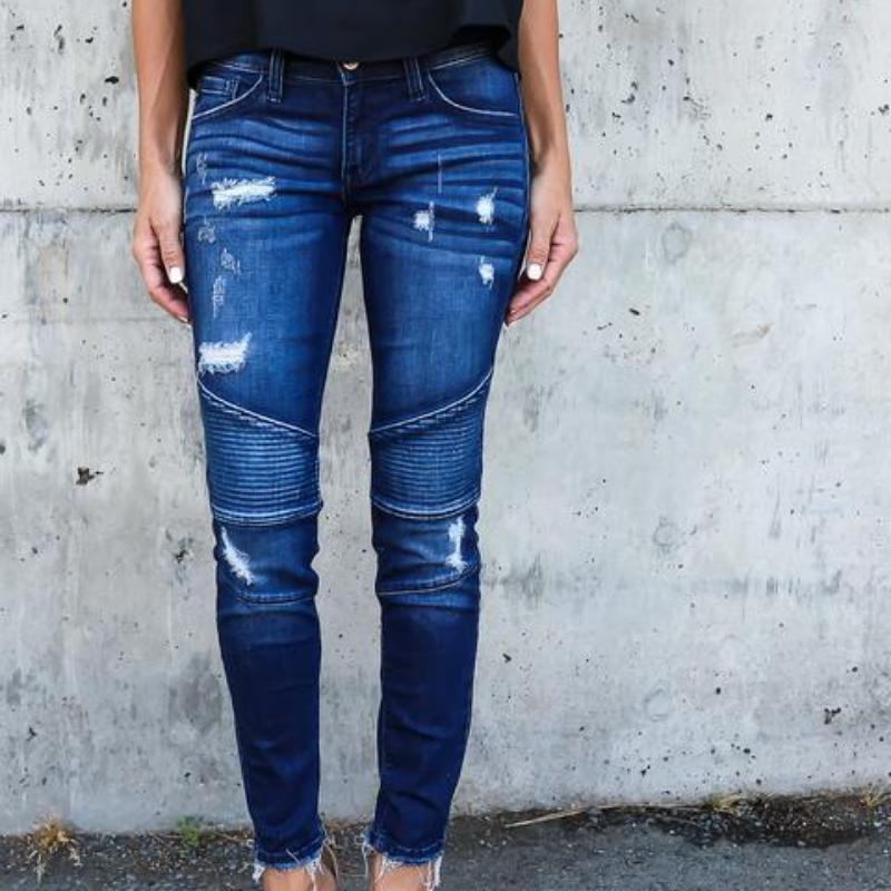 GMXIA Леггинсы-карандаш для похудения с эластичными складками и отверстиями