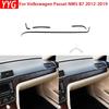 Для Volkswagen VW Passat NMS B7 2012-Автоаксессуары Накладка на панель центральной консоли из настоящего углеродного волокна Декоративная наклейка для модификации