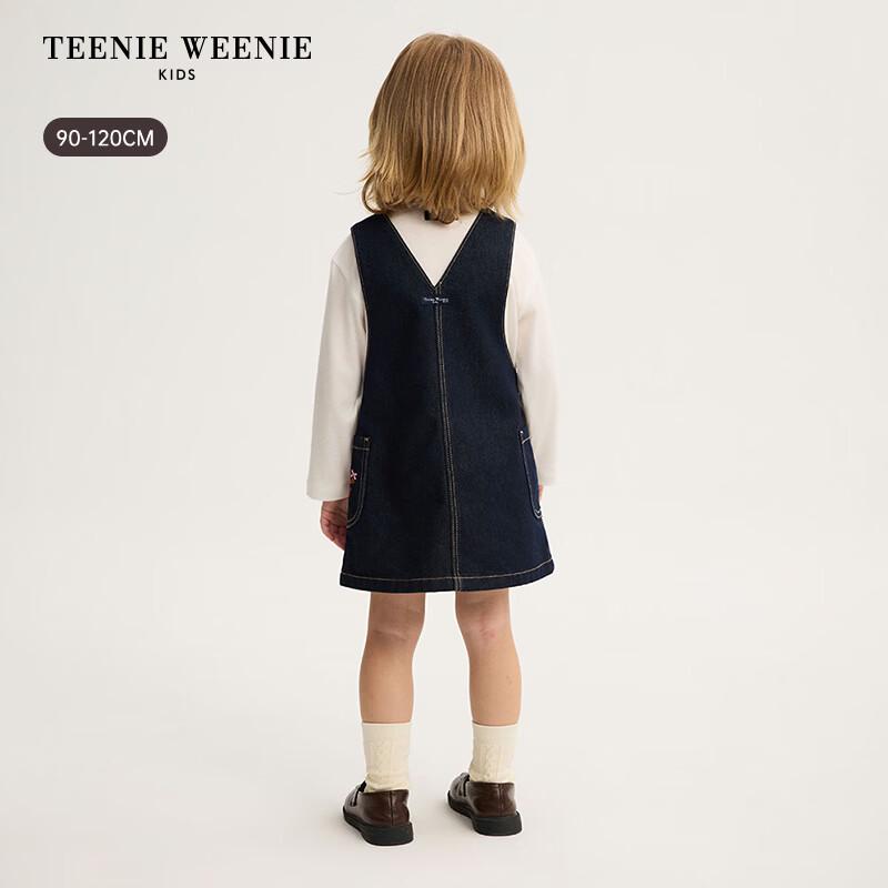 Teenie Weenie Детское джинсовое платье-сарафан А-силуэта для девочек, весна/осень 2026