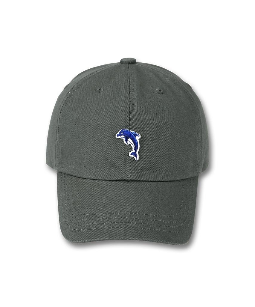 DOLPHIN WAVE APPAREL Серая кепка-бейсболка с вышивкой Dolphin Mini