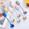 Ложки для размешивания сахара в супе Изысканные ложки для размешивания крема Мини практичная столовая ложка из нержавеющей стали