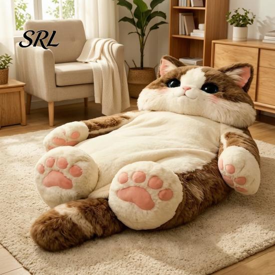Durable Sleeping Bag Plush Cat Envelope Bag, Winter Slumber for Men Women, Animal Nap Mat Sack Home Travel