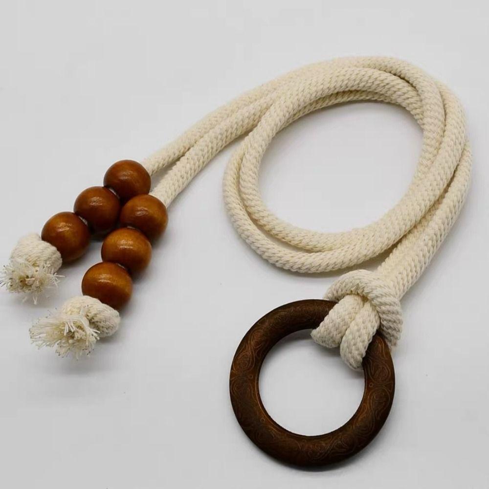 2Pcs Minimalist Macrame Curtain Tiebacks Handcrafted Boho Curtain Tiebacks  Farmhouse Decor
