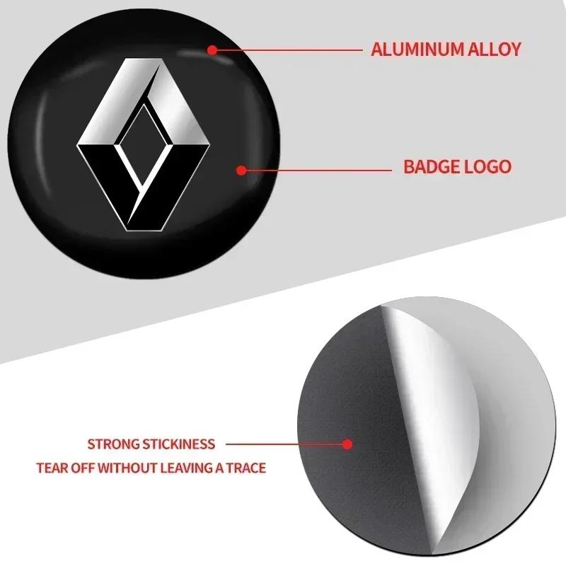 Interior Stickers 56mm Car Styling Wheel Center Cover Sticker Hub Cap For Renault Clio Koleos Megane Espace QM6 Kadjar Captur Sc