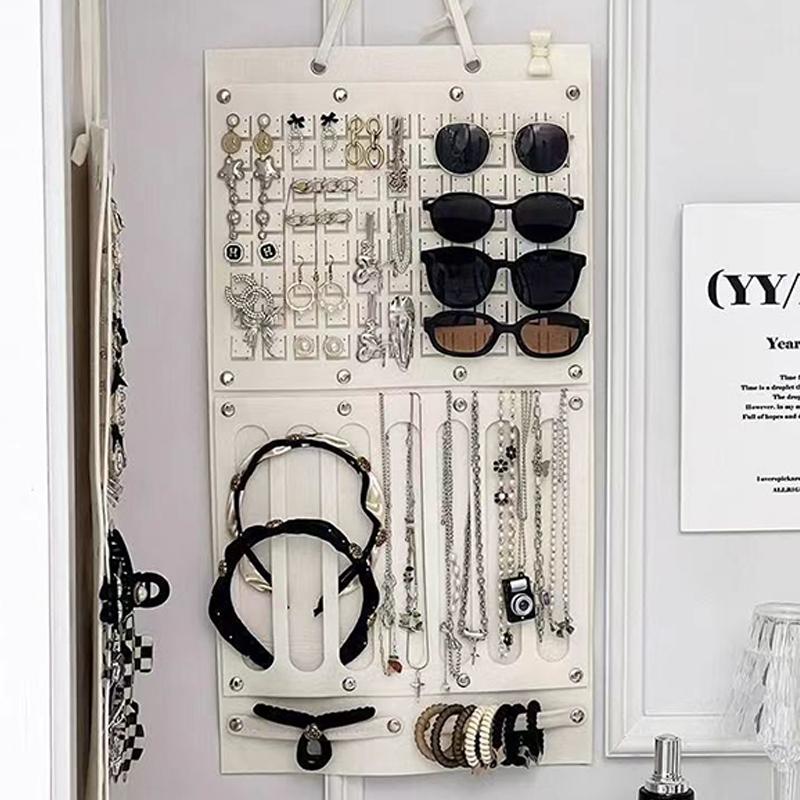 Большая вместимость зажим для волос держатель для повязки на голову настенный держатель для сережек ожерелье вешалка для хранения экономящий место органайзер настенный декор