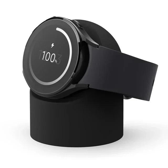 Совместим с подставкой-держателем для зарядки Samsung Galaxy Watch 5 40 44 46 мм Galaxy Watch 3 4 5 Pro Зарядное устройство Силиконовая подставка 45 мм