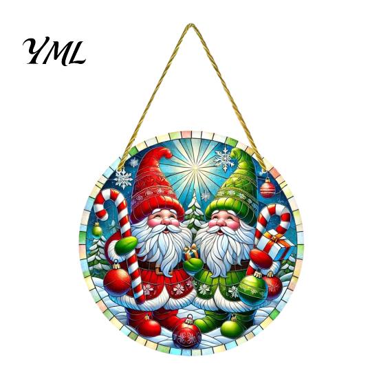 Decorative Hanging Pendants Christmas Tree Ornaments, Acrylic Festive with Lanyard for Decorations Holiday Party Home Decoration, Indoor Scene Layout