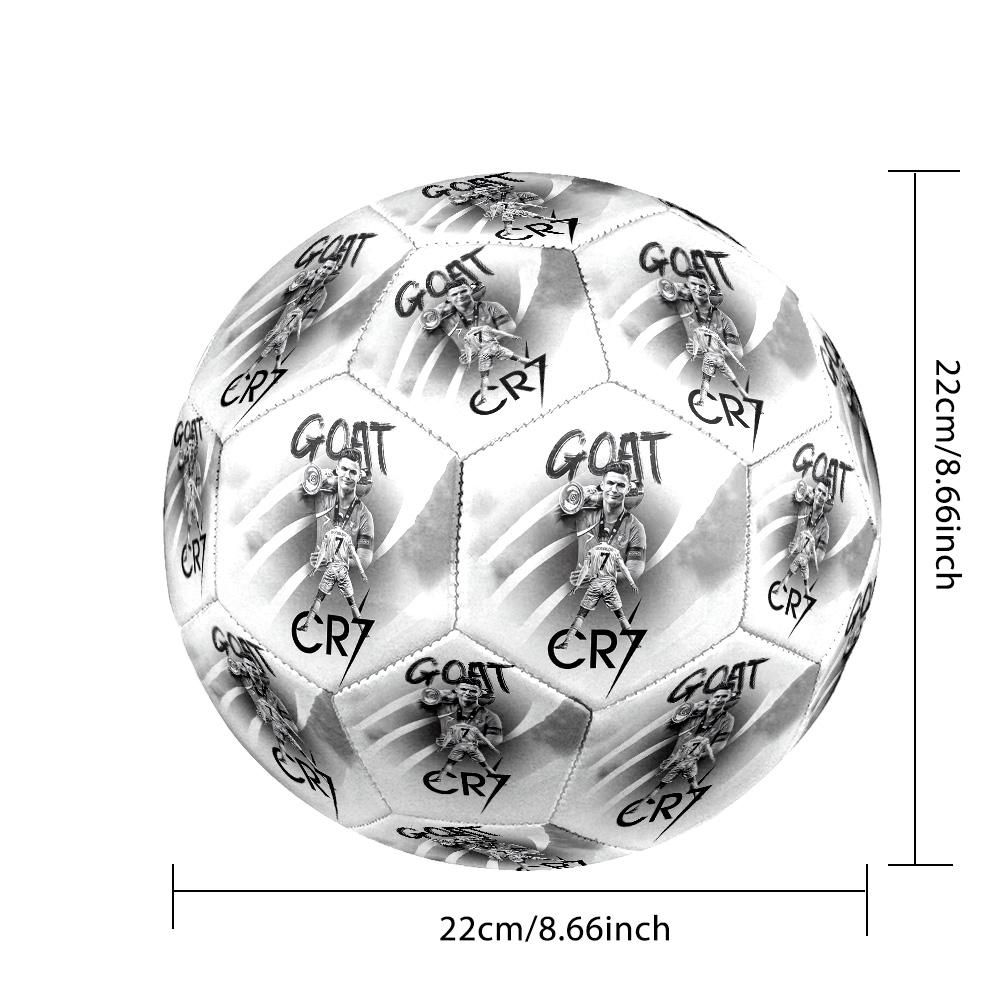 Goat: Cr7's Legacy Size 5 Football Machine-Stitched Indoor/Outdoor Universal Football for Football Accessories Birthday/Christmas Wedding Party Gift