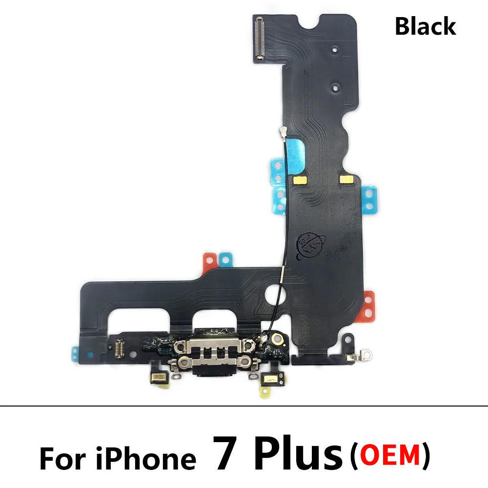 Порт USB-зарядки Разъем Док-станции Шлейф Микрофон для iPhone 7 8 Plus X XR XS Max Замена Быстрая Зарядка Ремонтная Часть