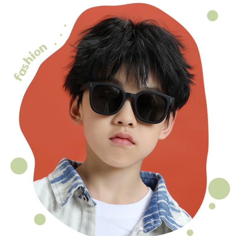 New Children'S Fashion Square Sunglasses Retro Boys And Girls Outdoor Street Photo Sunshade Sun Glasses Uv400 Eyewear