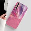 Креативный розовый стеклянный чехол для телефона, подходящий для Samsung Galaxy S26 S25 S24 S23 S22 S20 FE/Ultra/Plus, противоударная задняя крышка
