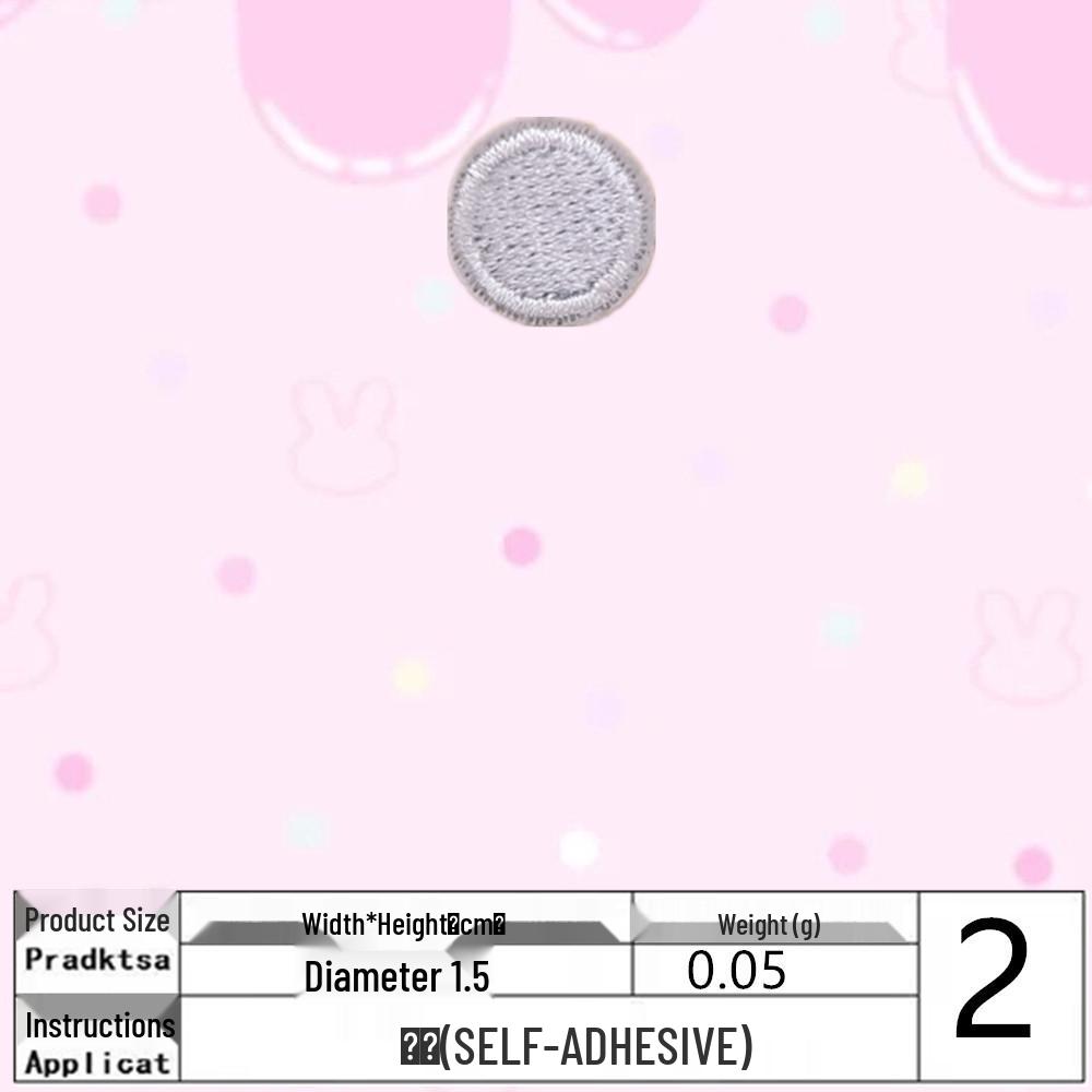 Polka Dot Fabric Patch: Creative DIY and Clothing Decoration Accessory