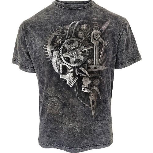 Spiral Direct Unisex Adult Diesel Punk Acid Wash T-Shirt