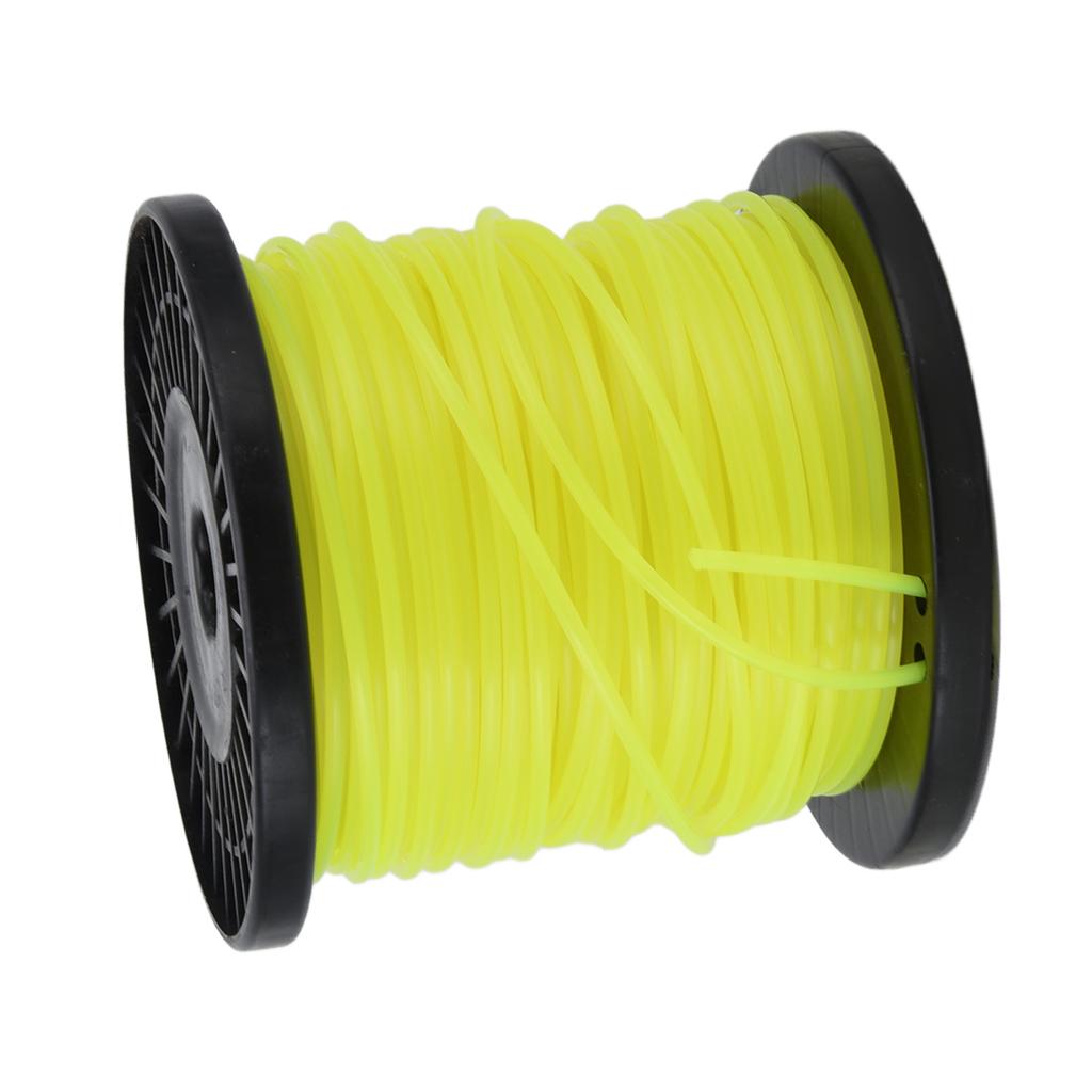 Триммерная леска 3,0 мм, круглая желтая триммерная леска, профессиональная леска для прополки растений для большинства газонокосилок
