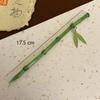 Bamboo Leaf Chopstick Hairpin Chinese Style Hair Clip Simple Hair Stick  for Women