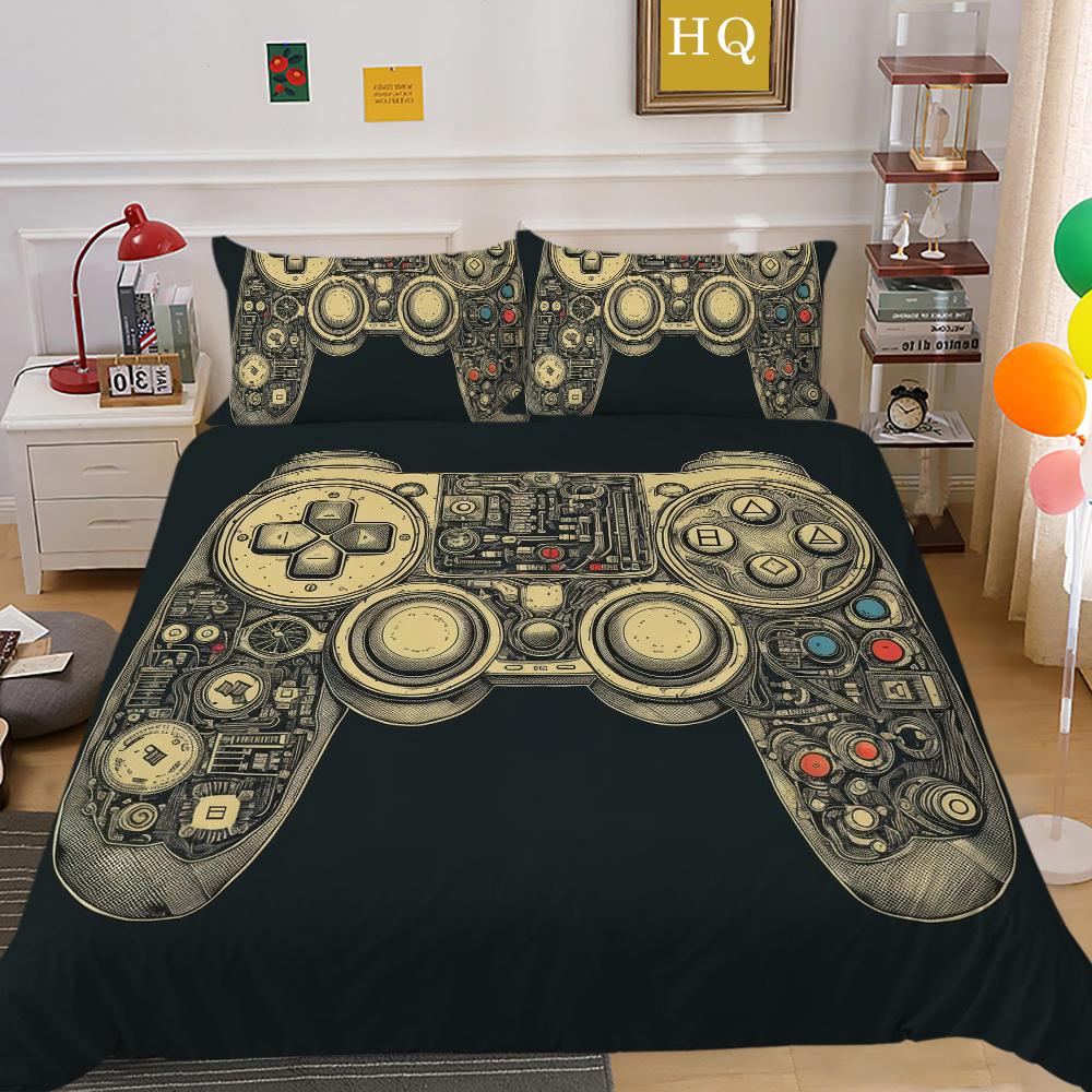 Пододеяльник для мальчиков в игровом стиле, домашние покрывала, комплект постельного белья королевского размера, модное постельное белье, домашние постельные принадлежности для подростков, костюмы